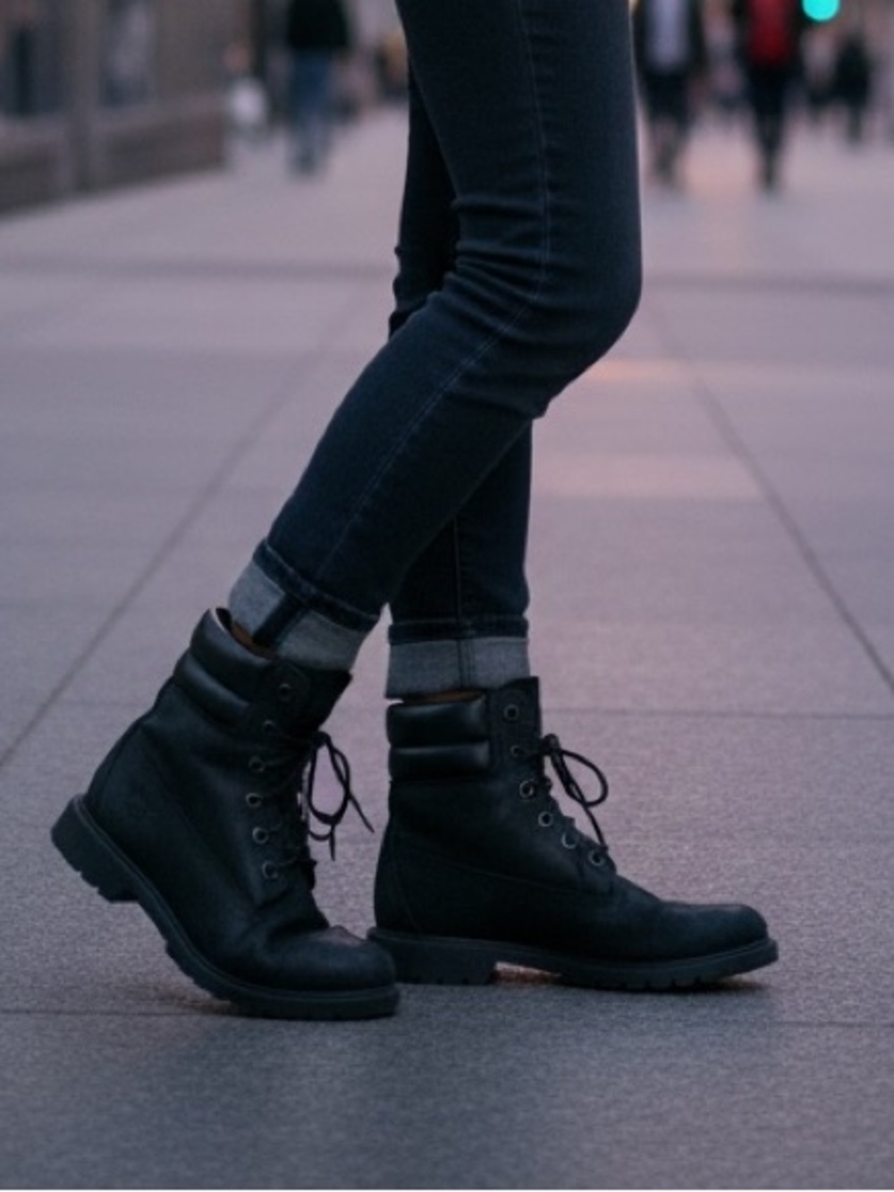 Timberland linden-woods Women’s Black lace-up boots 8.5